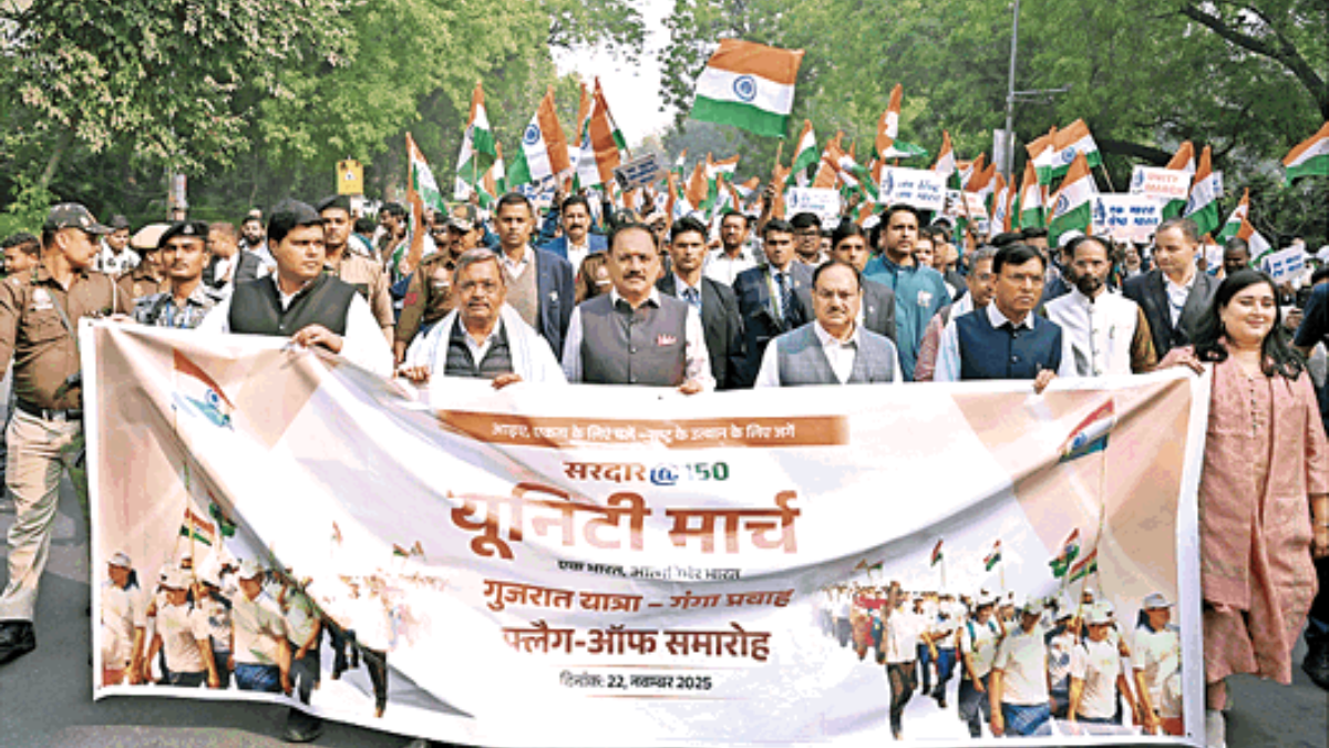 sardar patel 150th anniversary jp nadda launches ganga pravah yatra