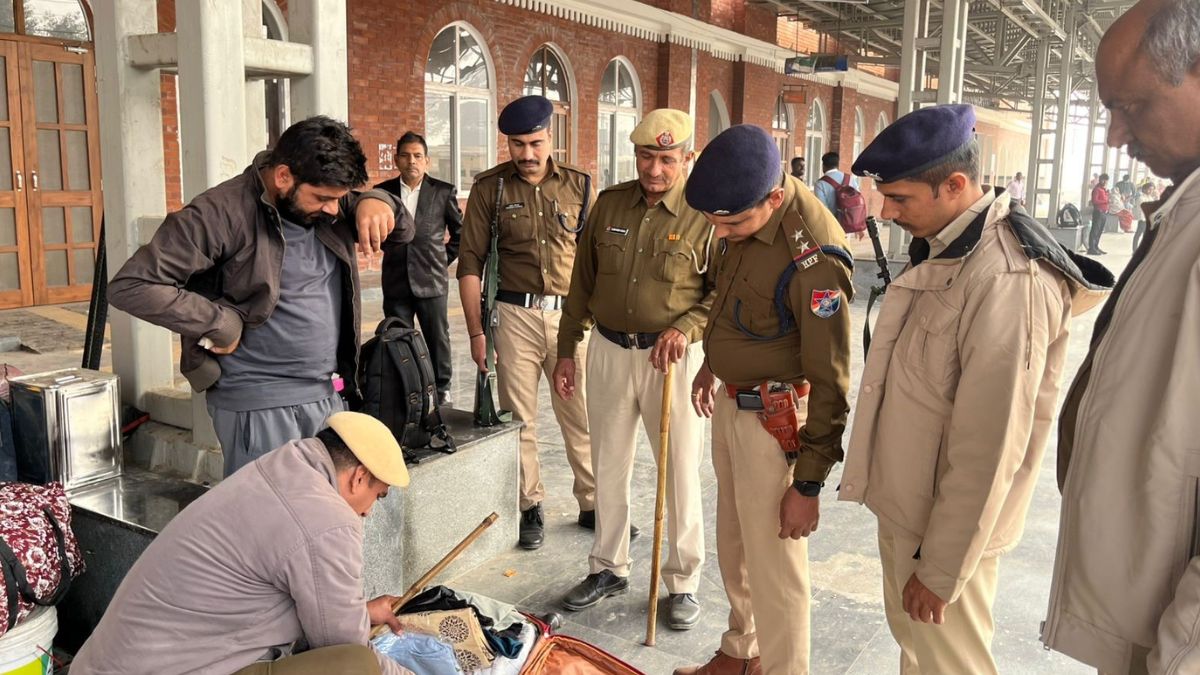security tightened at jind railway station after delhi blast continuous checking underway