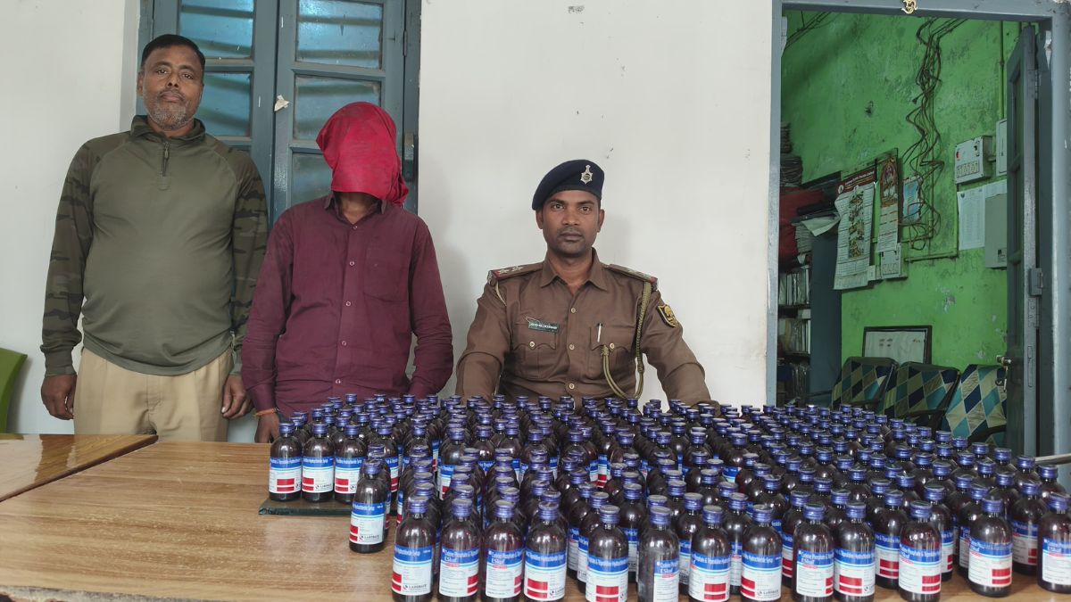 cough syrup seized in supaul driver arrested with 320 liters
