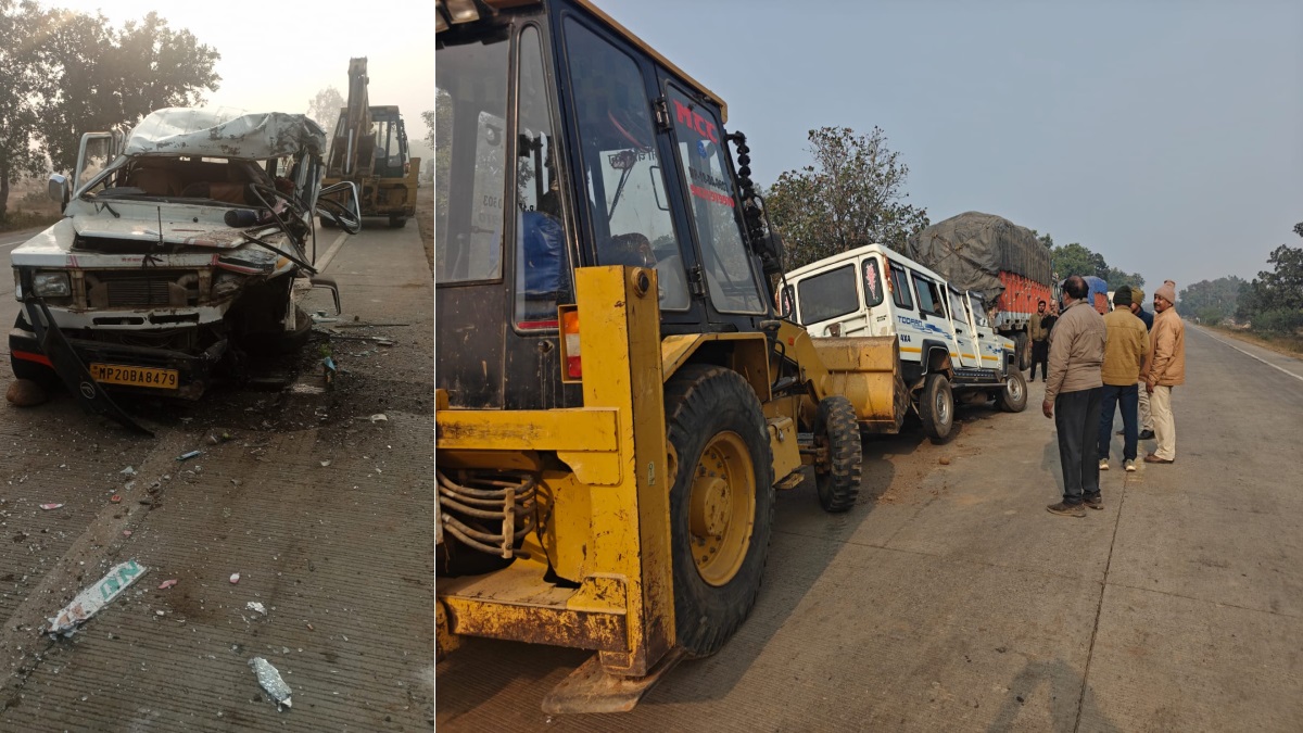 umaria road accident woman dies many injured en route to khajuraho