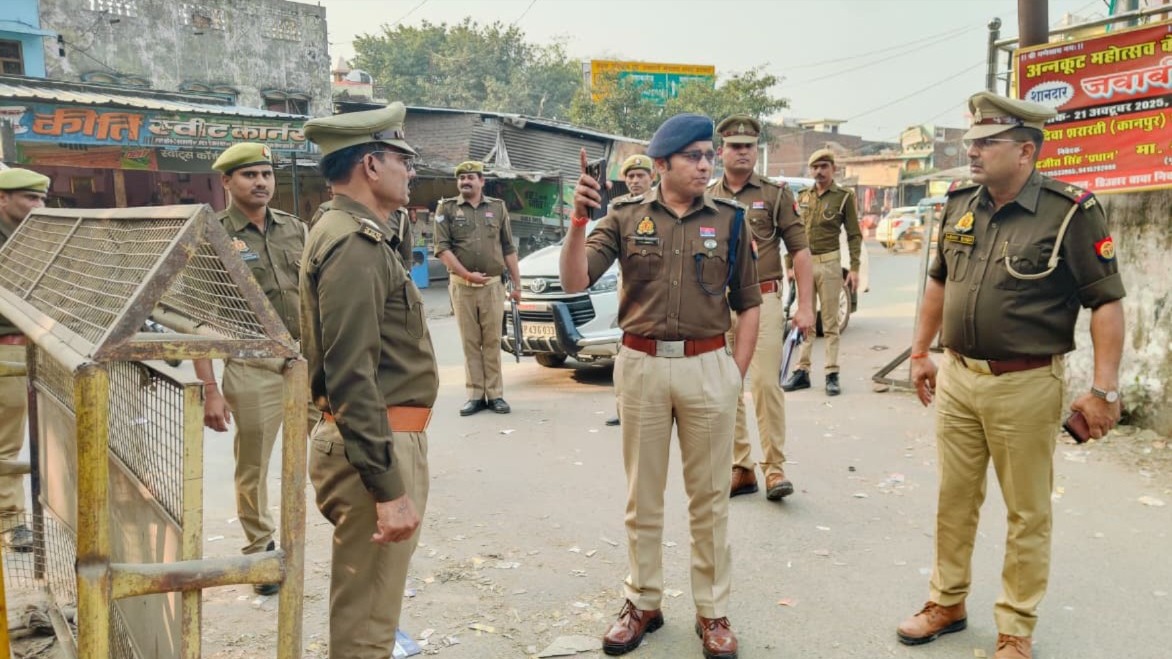 ram mandir flag hoisting security tightened in ayodhya traffic restrictions