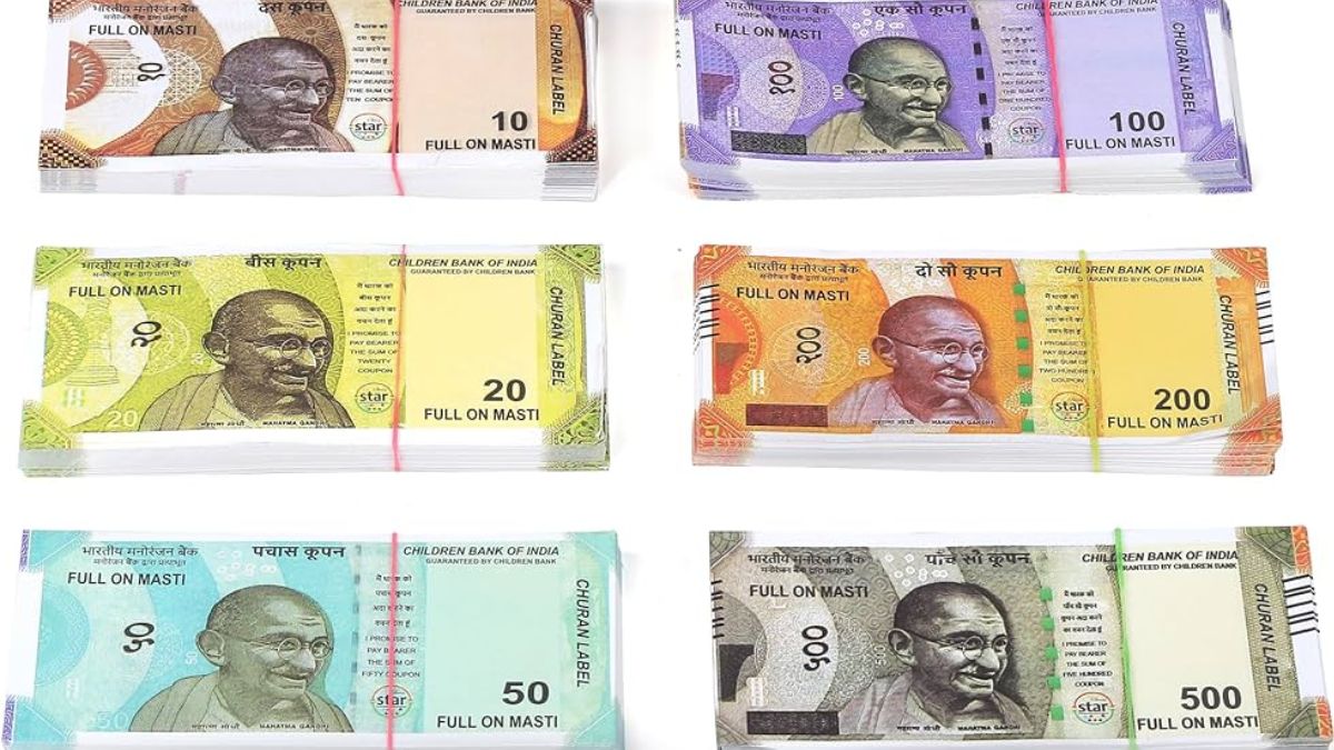 children bank notes were placed among bundles of genuine notes and rs 12 lakh was embezzled