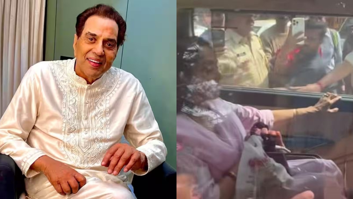 dharmendra death actor second wife hema malini reached at crematorium for last rites