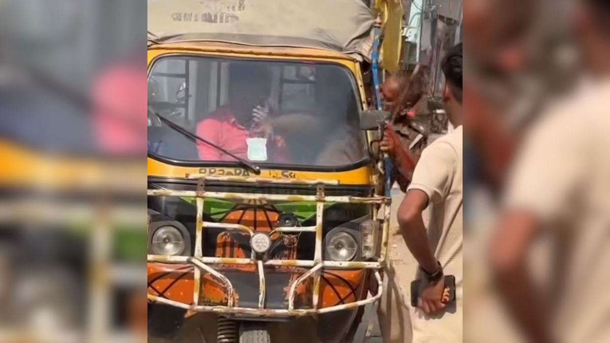 sitamarhi auto driver assaulted by police for no entry violation threatens with knife