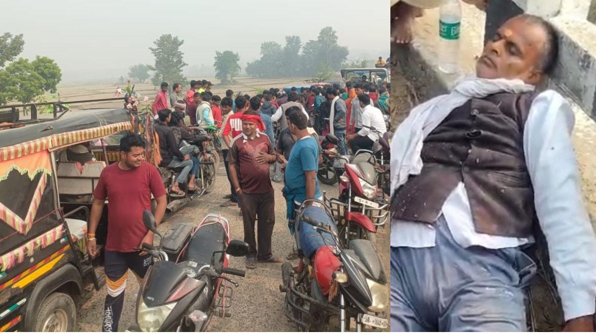 bike rider shot during robbery in sitamarhi