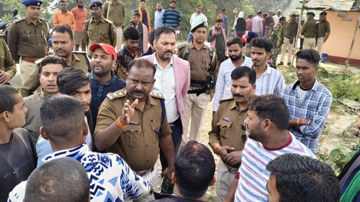 bhagalpur religious site vandalized heavy police deployed amidst tension