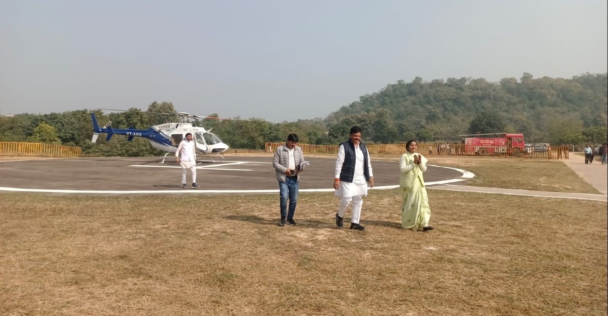 mp government initiative heli tourism service launched between jabalpur maihar and chitrakoot