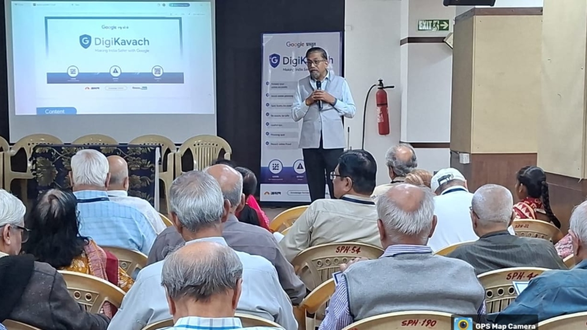 online fraud awareness digikavach seminar for senior citizens in ahmedabad