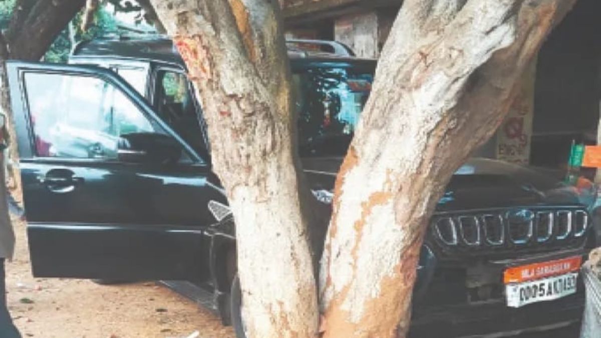 odisha mla car accident two seriously injured