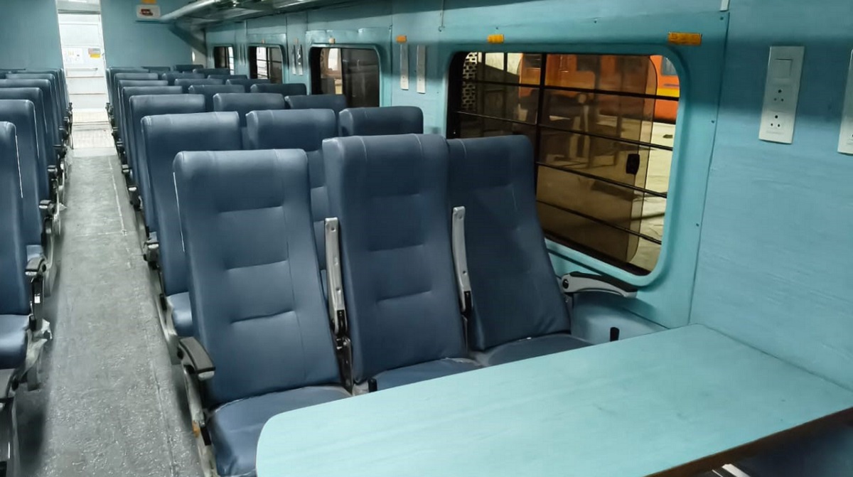 shamlidelhi train route new coaches with cctv comfortable travel