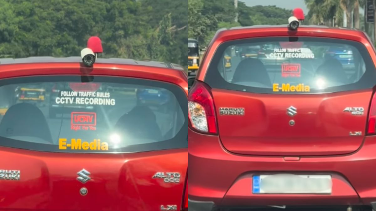 maharashtra man installs cctv camera on alto car viral video sparks hilarious reactions