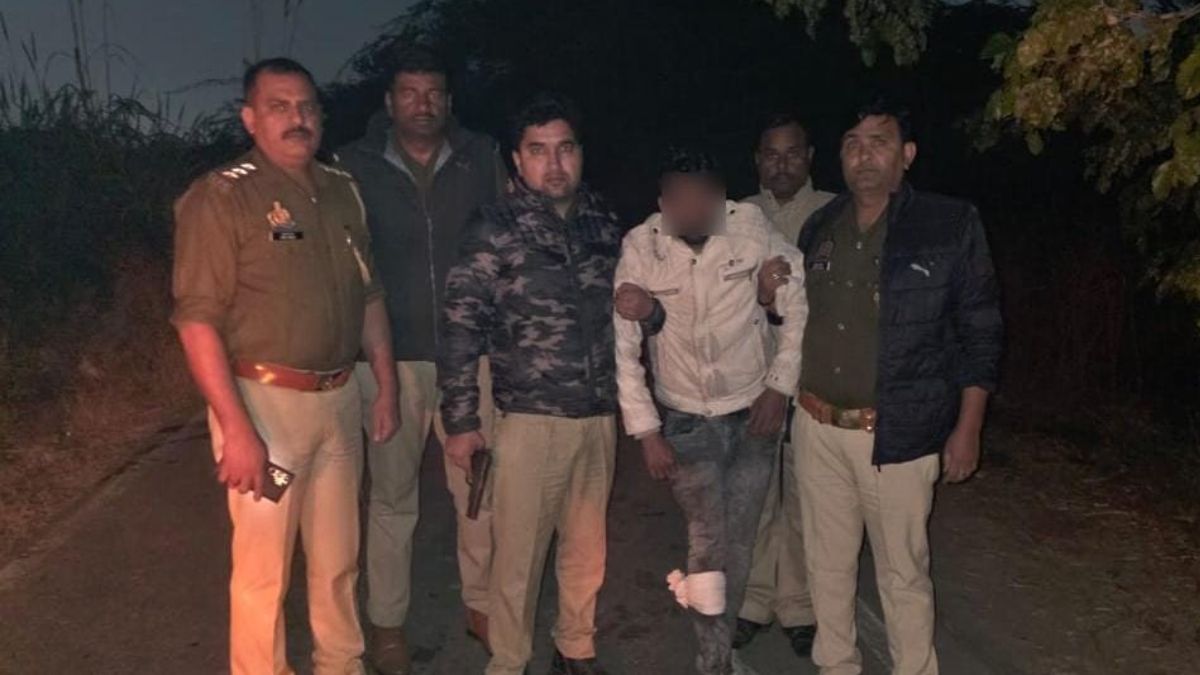 hapur encounter police shootout injures criminal