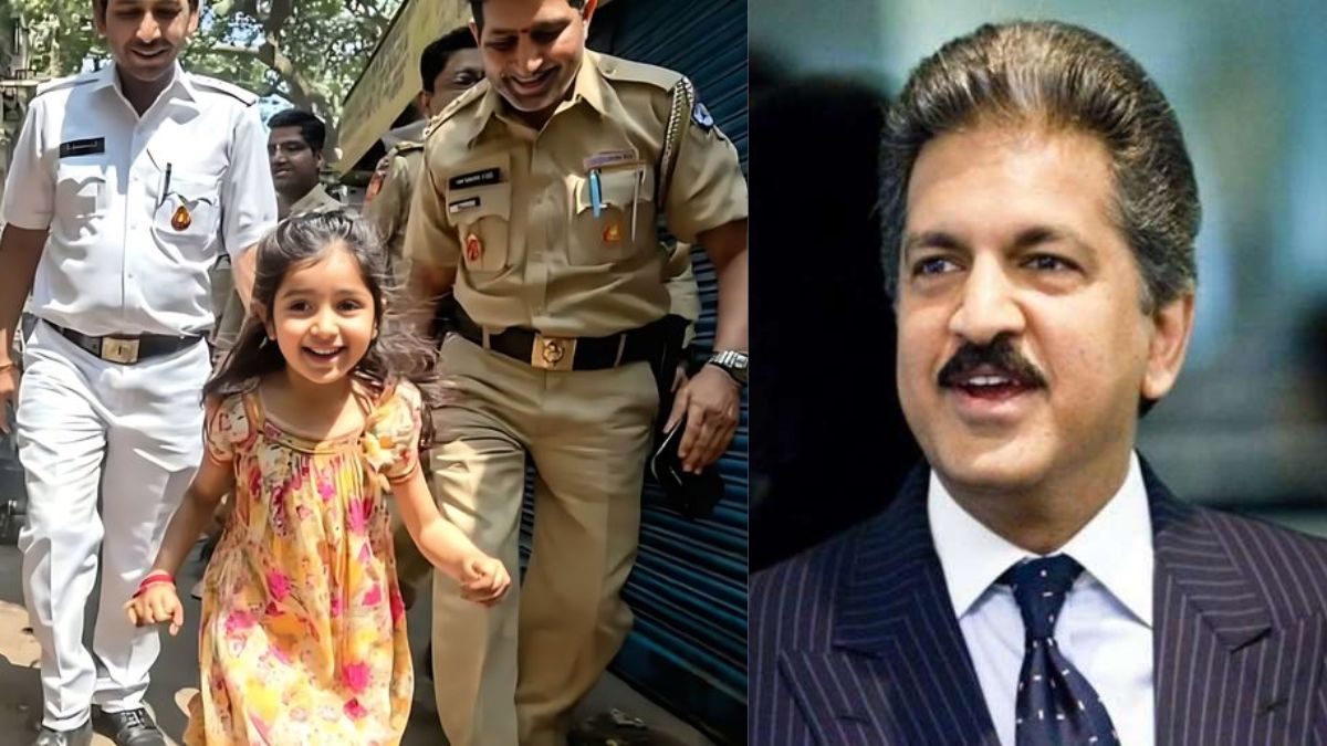 mumbai police reunites lost girl with family anand mahindra praises force