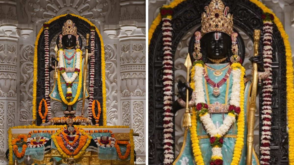 ram lallas daily dress code colors and winter pashmina in ayodhya