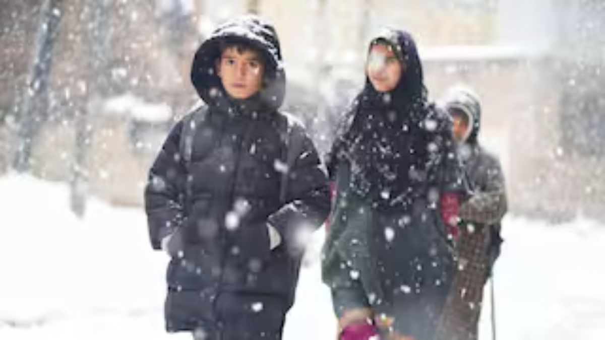 school childrens faces lit up amid the severe cold in jammu kashmir holidays to begin on this day