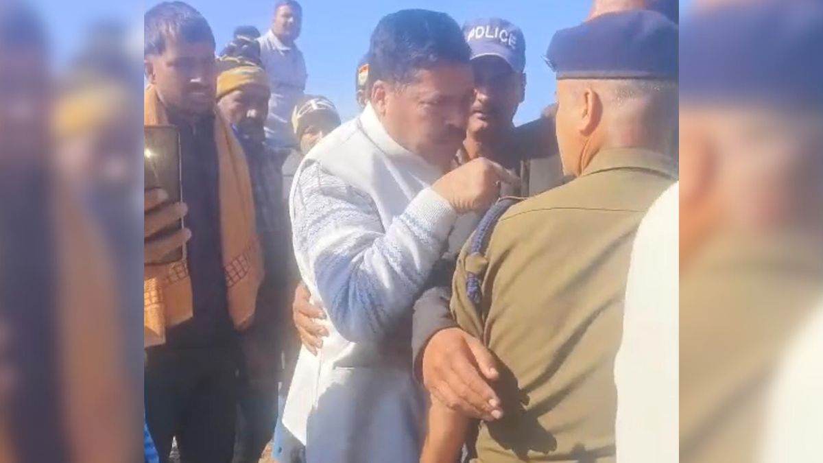 congress mla threatens police officer in champawat