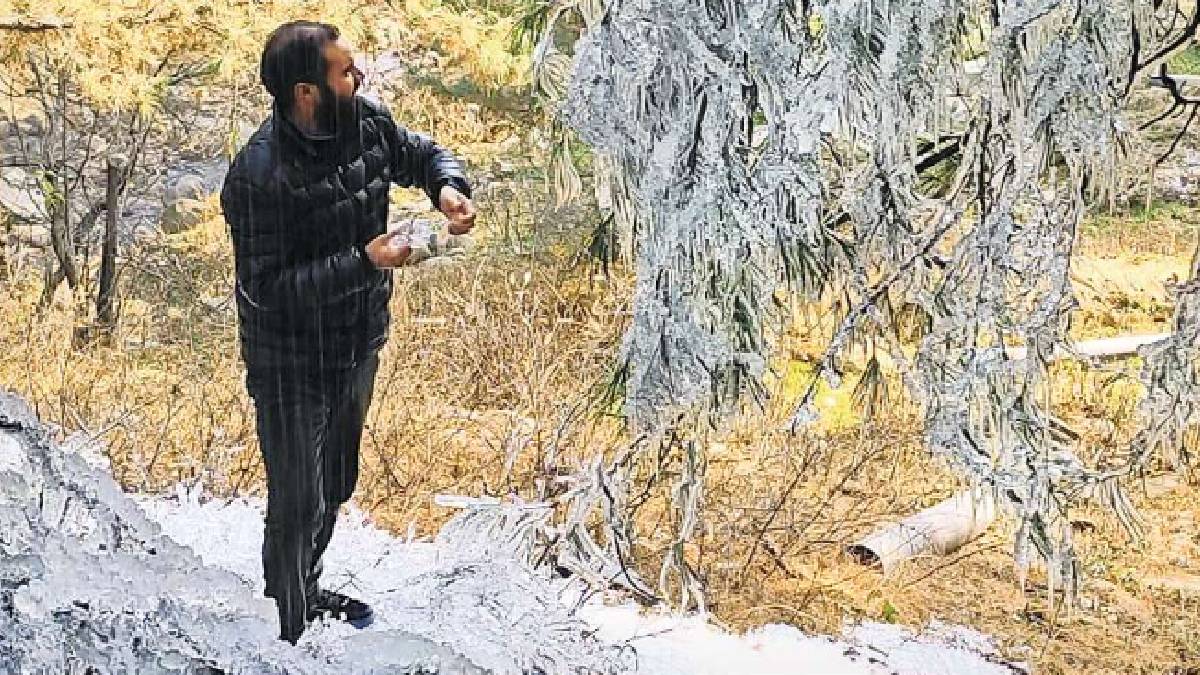 kashmir cold wave temperature dips freezing temperatures grip valley
