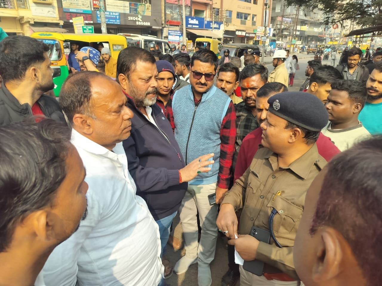mango flyover construction halted amidst protest against oneway traffic