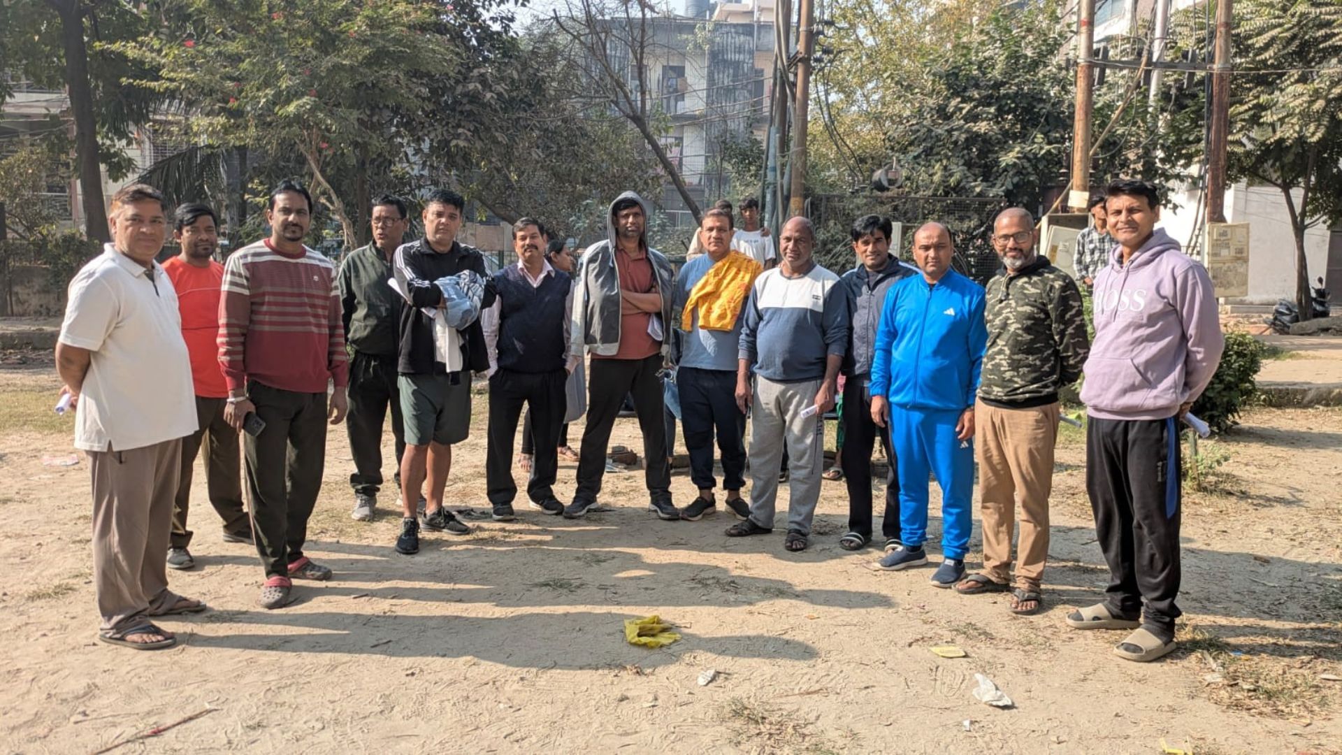 ghaziabad residents protest encroachment in mla colony indirapuram