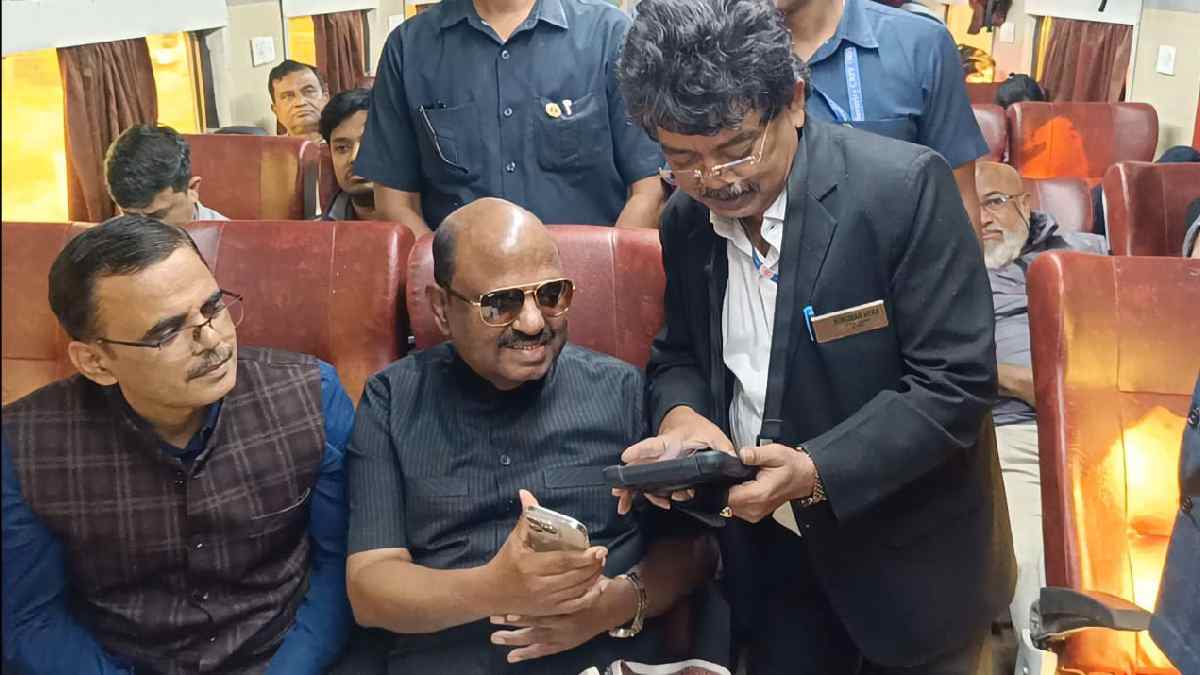 west bengal governor cv anand train journey shows ticket to tte