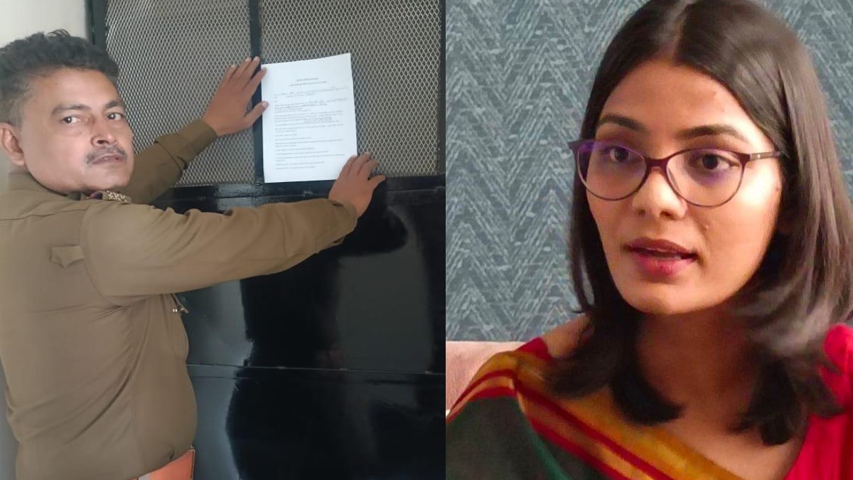 neha singh rathore case varanasi police search notice pasted