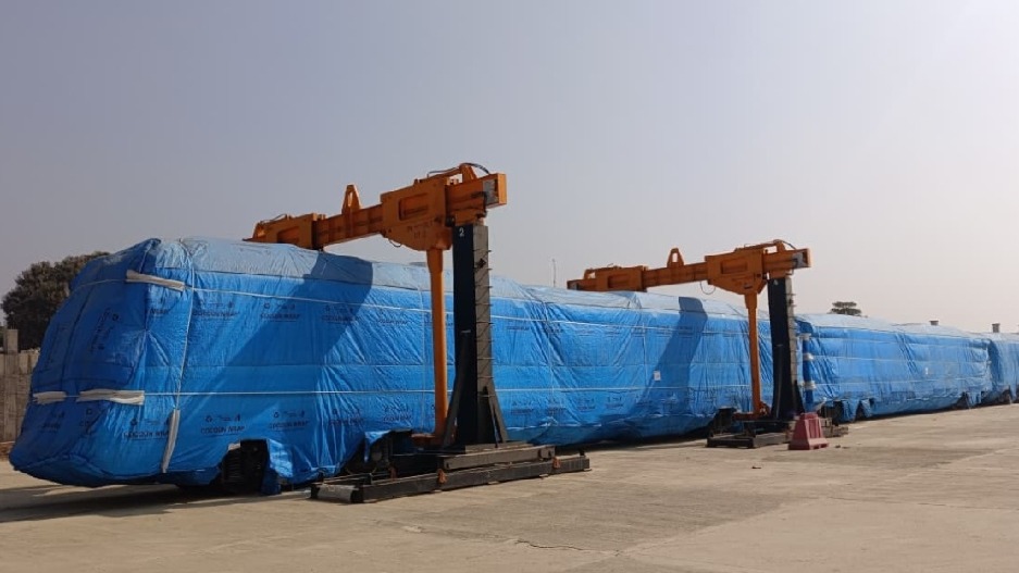 kanpur metro first train arrives for corridor two