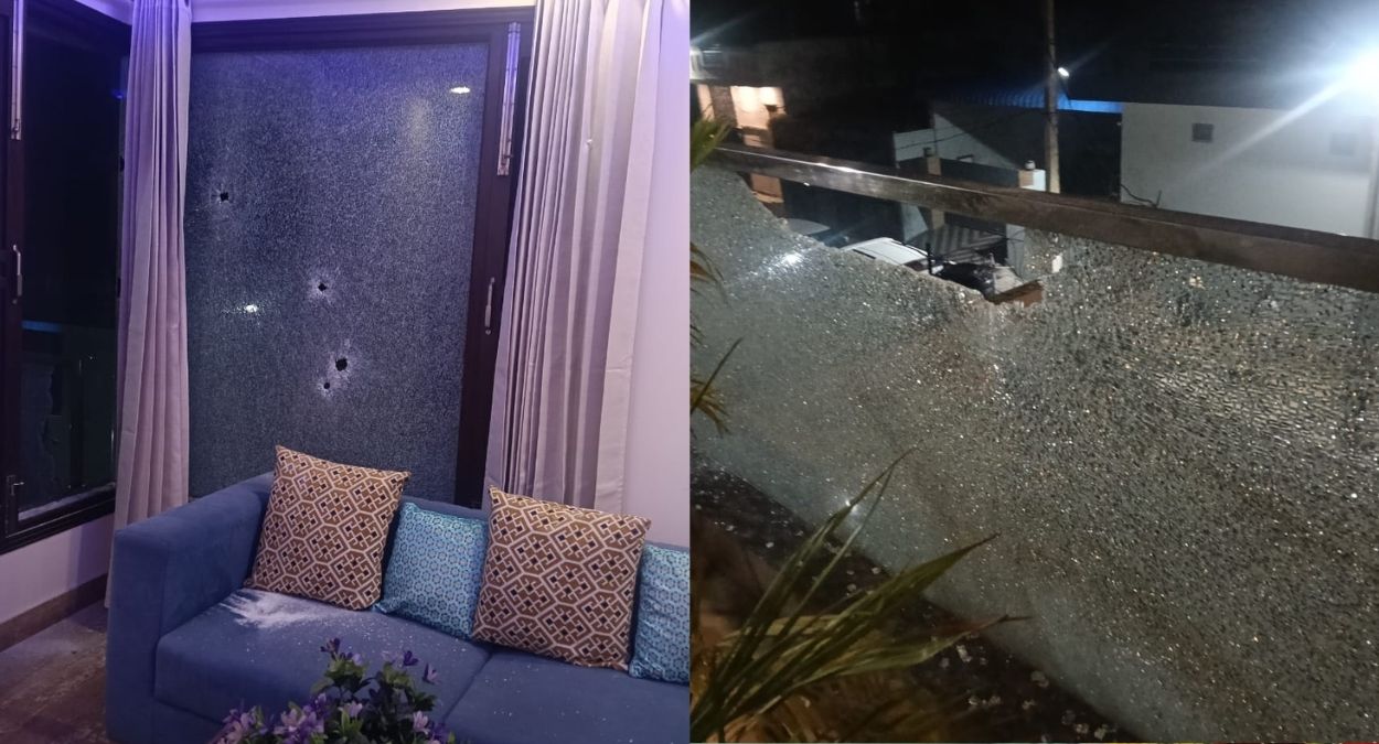 aap leader daljit rajus house attacked in punjab darvesh pind 2025 round firing