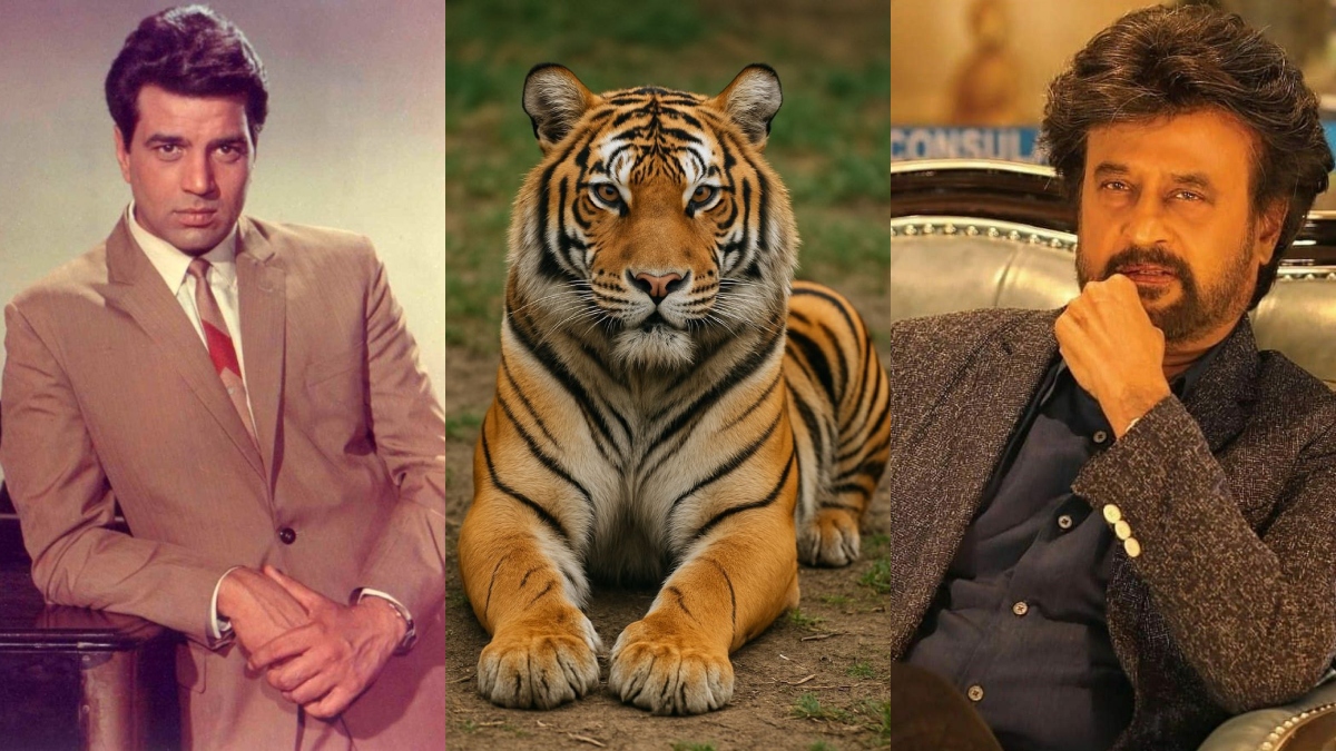 when dharmendra slap real tiger on set rajinikanth left shooting