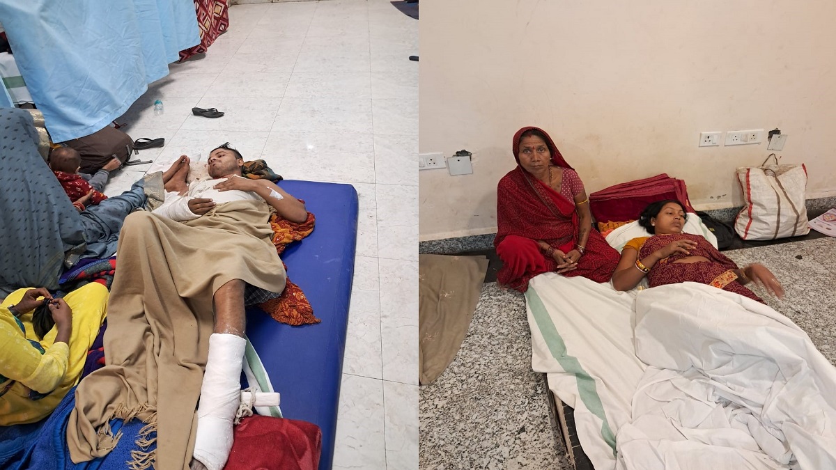 dmch orthopedic department patients forced to lie on floor due to bed shortage
