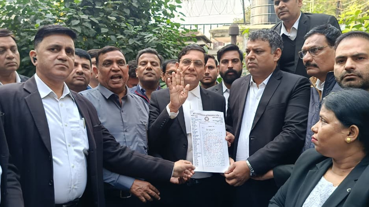 high court bench demand ghaziabad bar association marches in western up