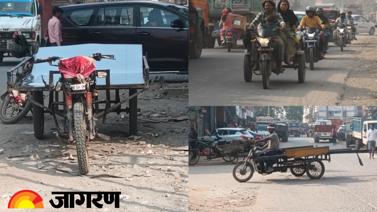 faridabad illegal jugaad vehicles cause accidents pollution police action