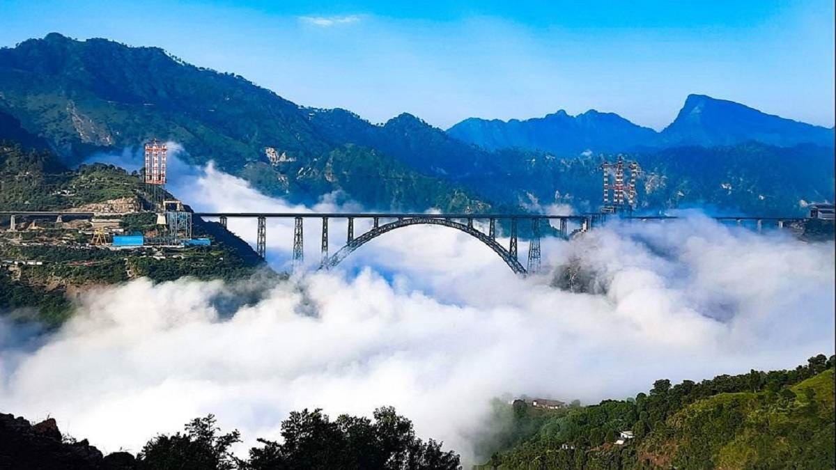 chenab bridge visit india tallest railway bridge read travel guide