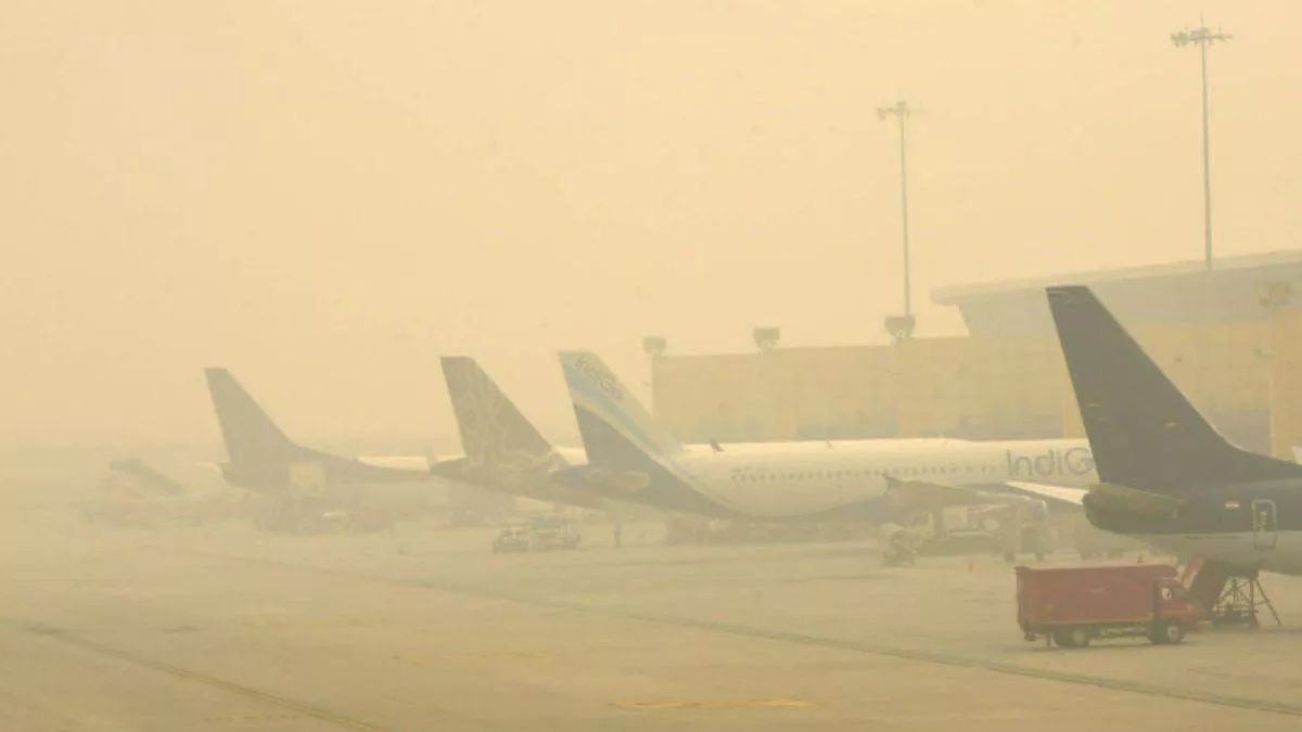 patna airport flight delays due to fog hyderabad flights cancelled
