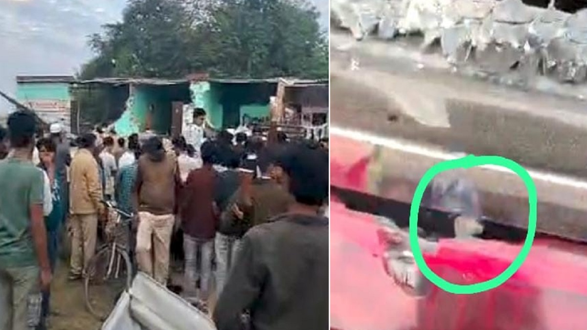 darbhanga bulldozers used to demolish educational institute firing reported