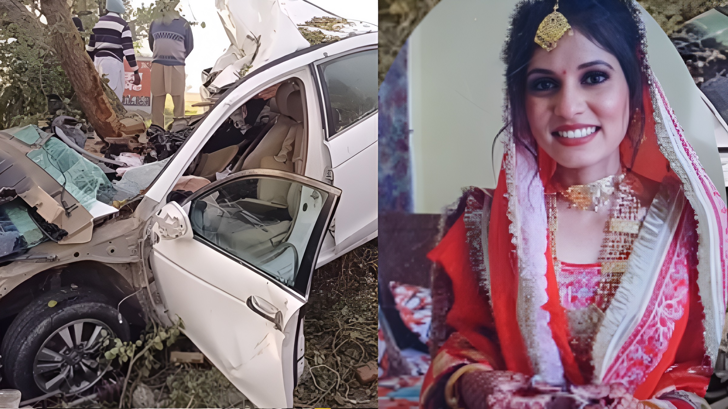 tragic car accident newlywed bride dies on way home after wedding