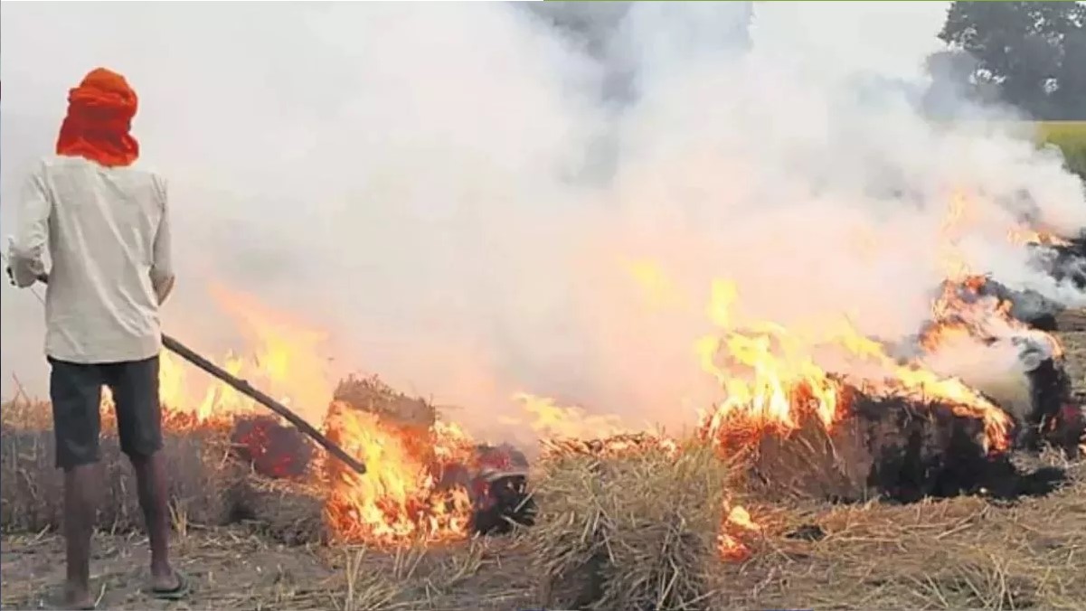 azamgarh 37 farmers fined 92500 for burning stubble