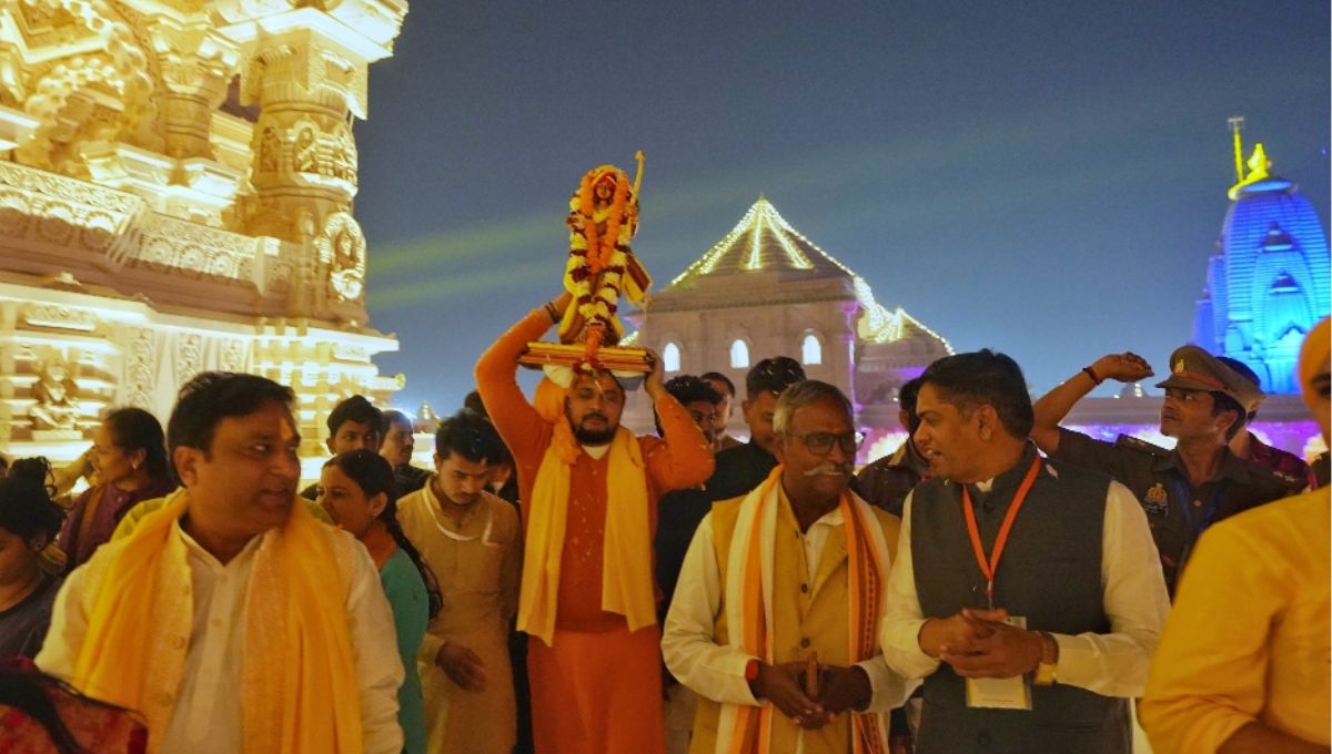 ram vivah celebrated for first time in ayodhya ram temple
