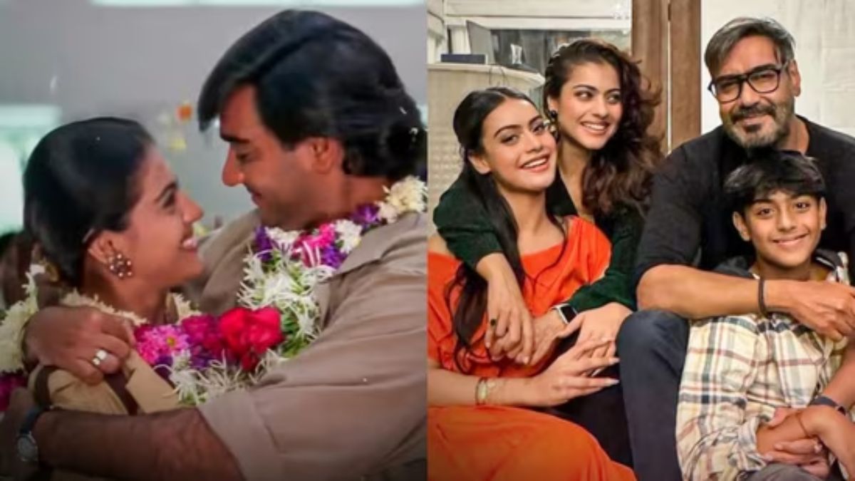 ajay devgn shares beautiful caption on 28 years of ishq but kajol has complain