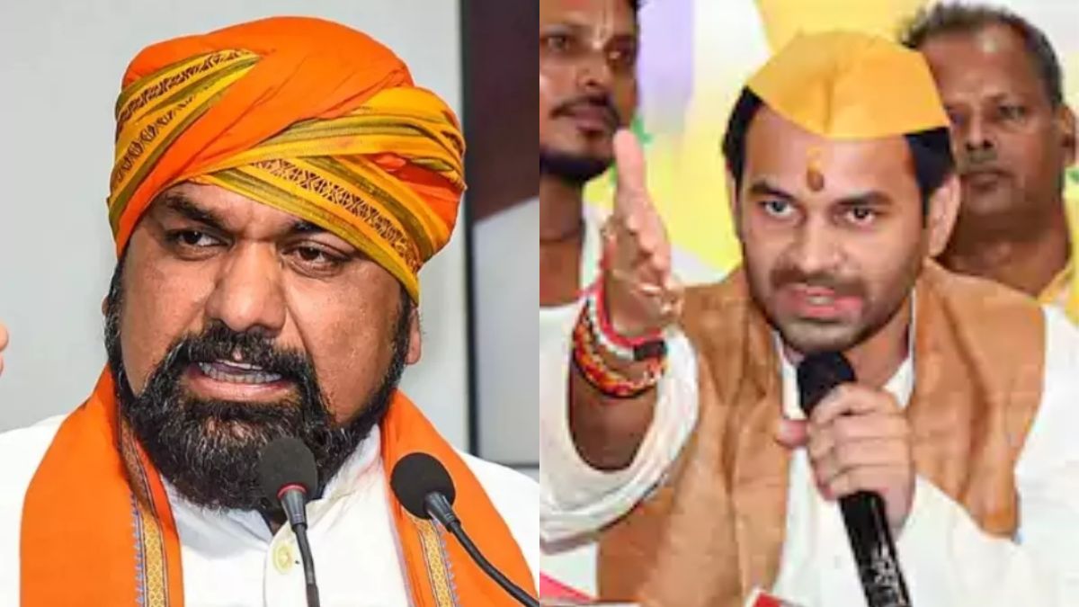 tej pratap singh enraged over samrat chaudharys bulldozer action made demand to nitish kumar