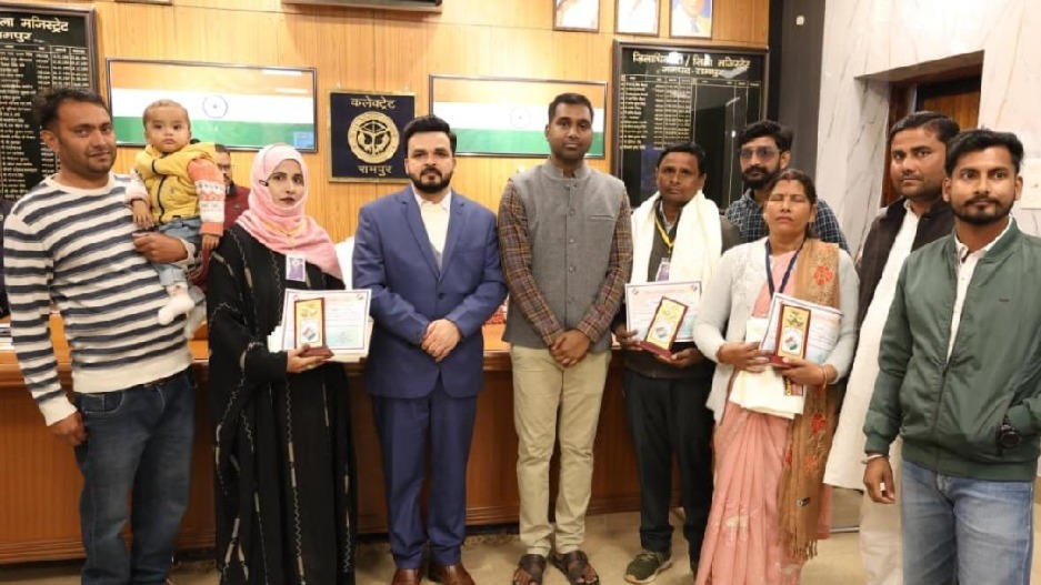 rampur voter list update over 1 million sir forms collected blos honored