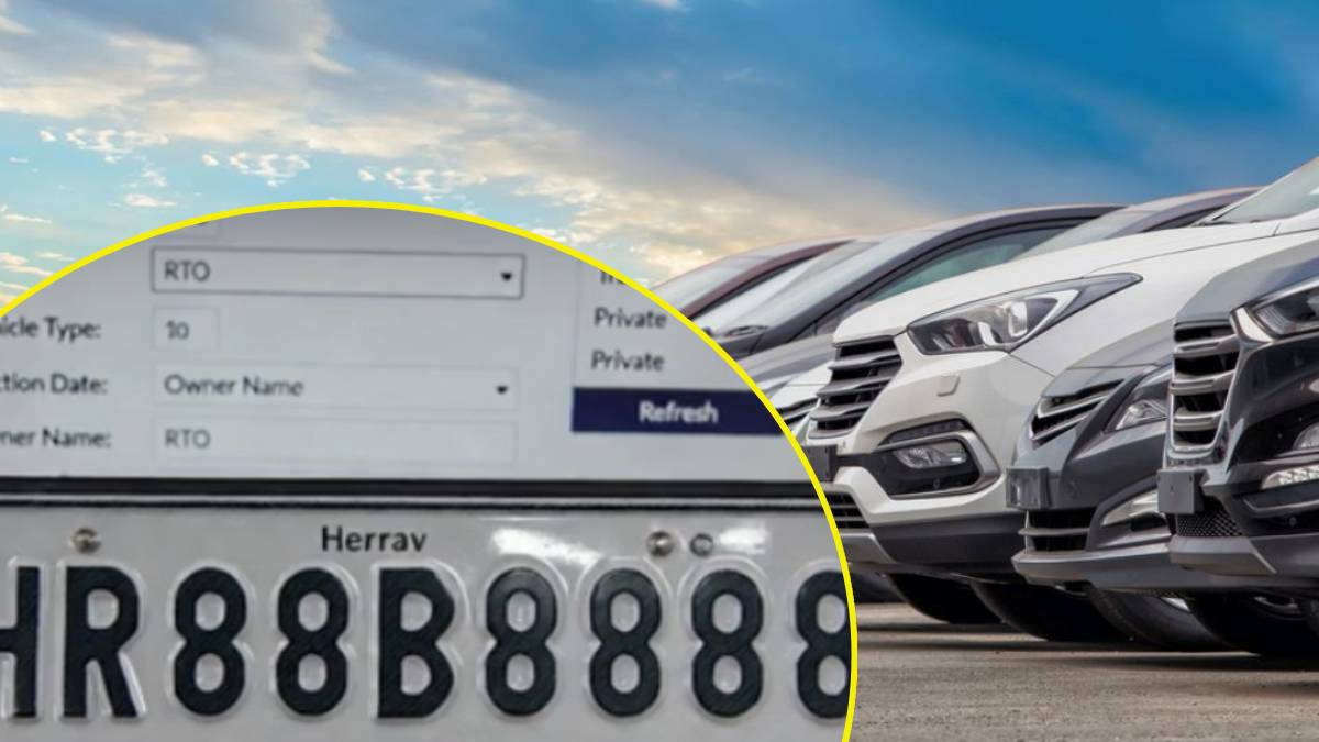 vip number hr88b8888 sold for one croe 17 lakh auction details