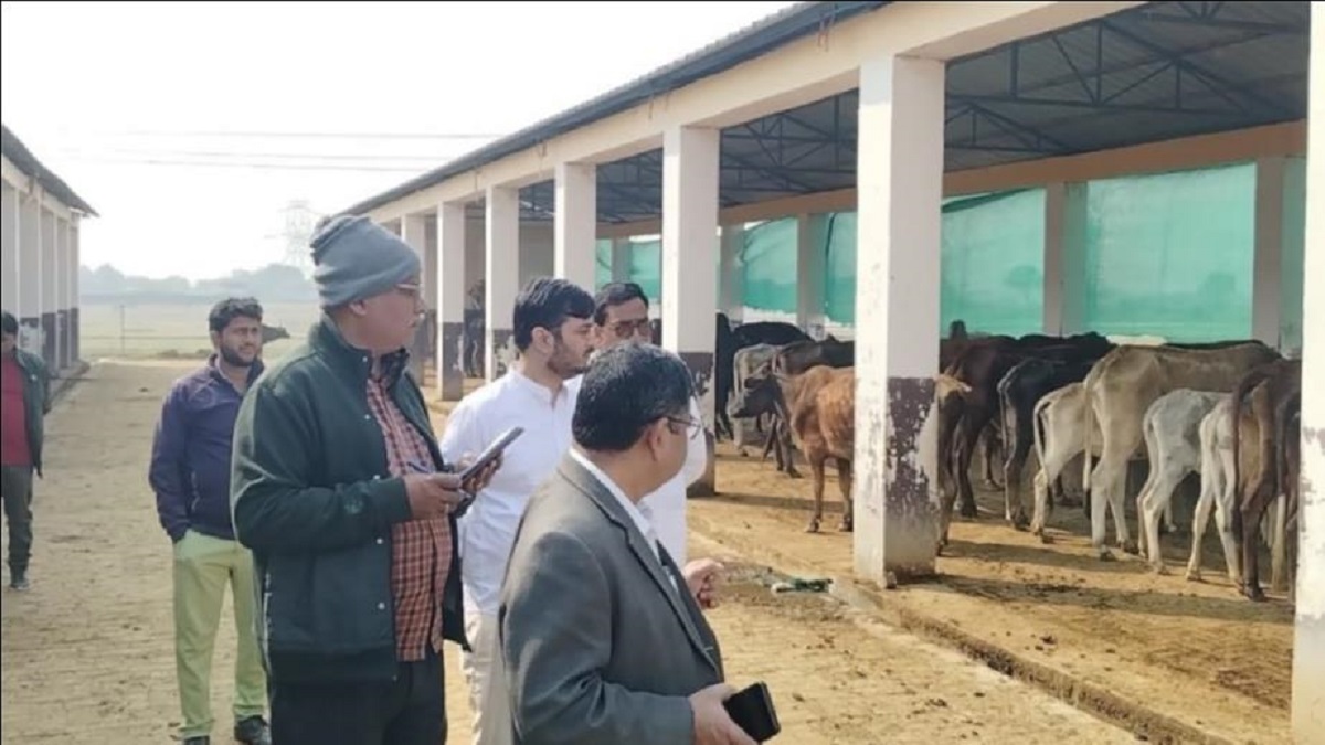 dairy development department secretary angered by poor condition of cows in gaushala at prayagraj