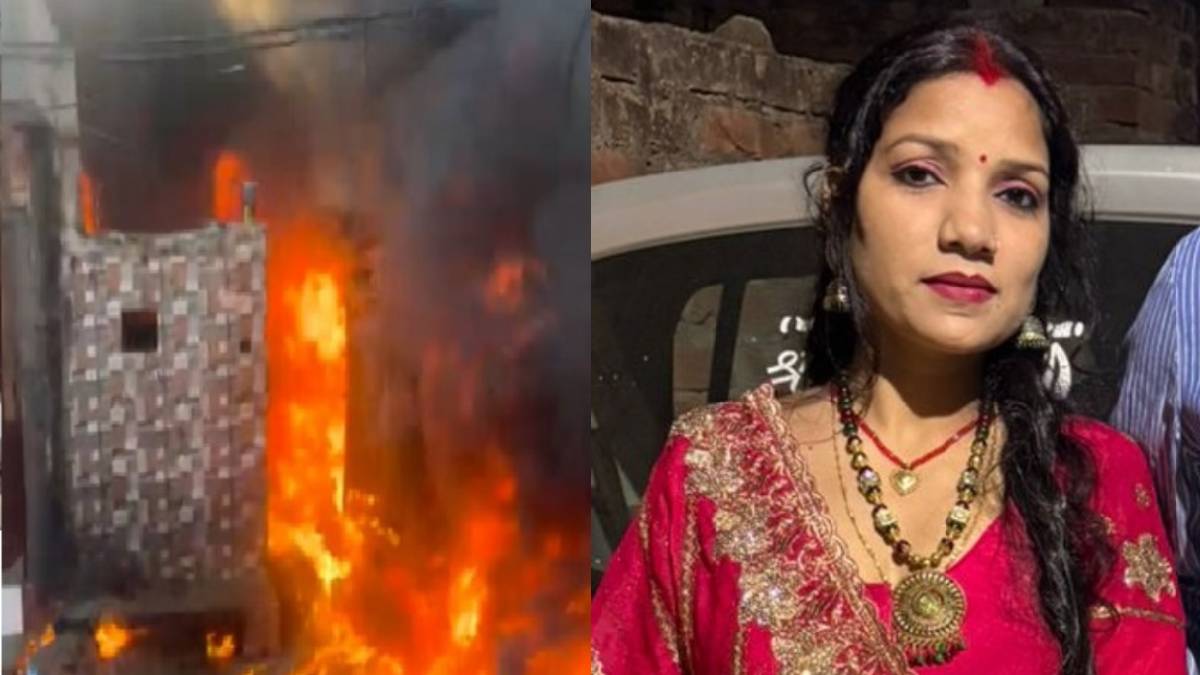 ambala fire cylinder blast at gajak factory kills mother child