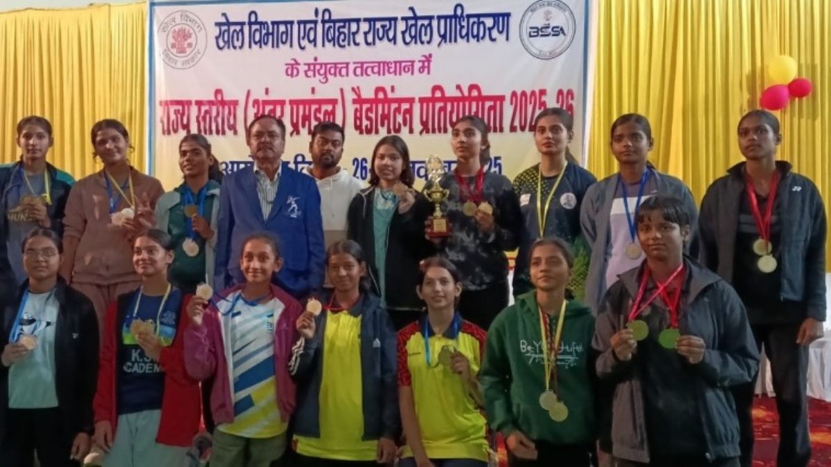 patna division overall champion in the state inter divisional school girls badminton competition