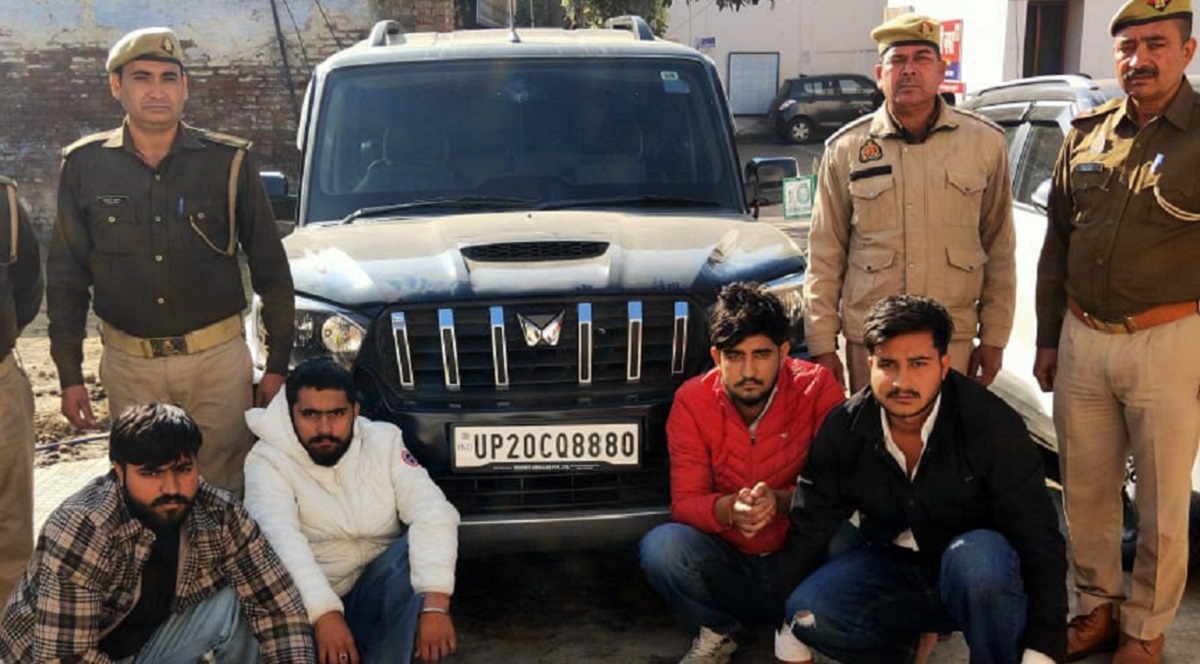 muzaffarnagar highspeed scorpio chase four arrested for attempted murder