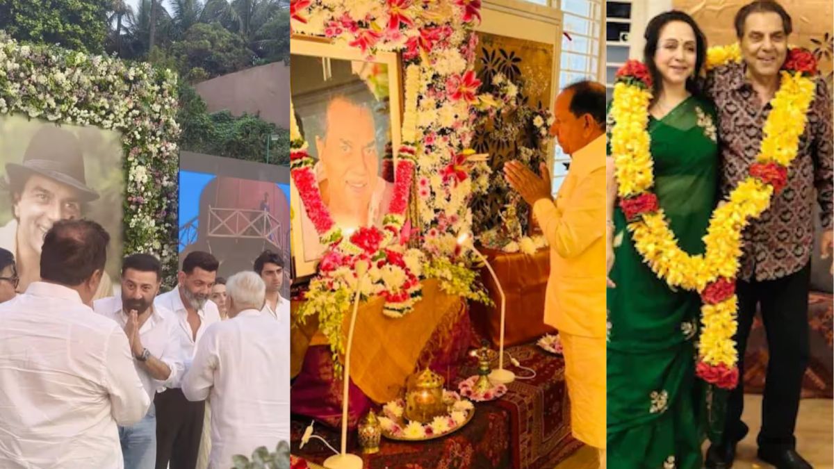 hema malini along with her daughters didnt attend dharmendra prayer meet organised by first wife prakash kaur