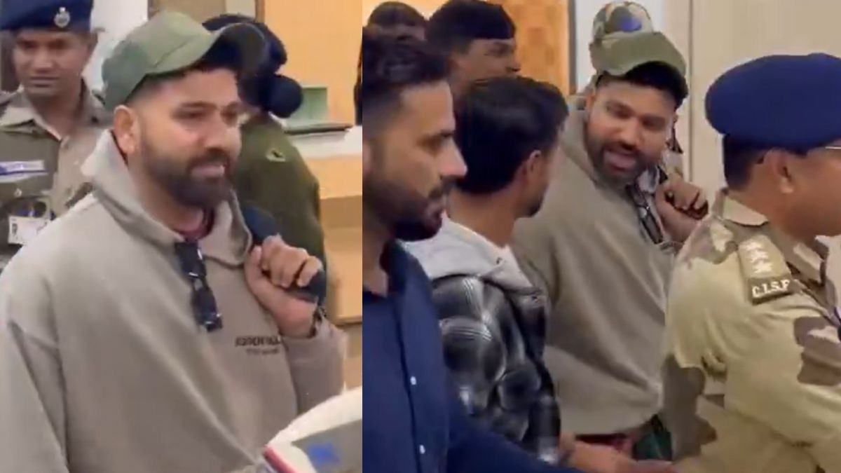 rohit sharma met shahbaz nadeem at ranchi airport and says are bhai ye to hamara dost hai