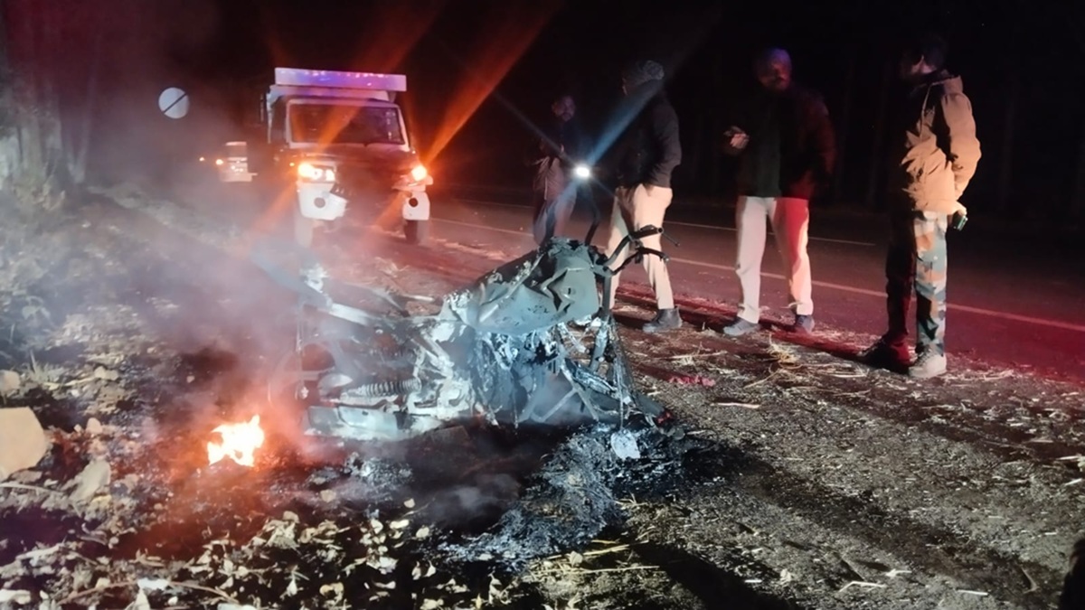 two bike riders died on the spot in a horrific road accident on dindori to amarkantak road