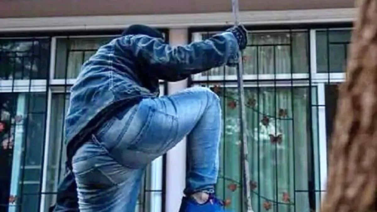 tractor battery and sugar theft thief captured on cctv in hapur