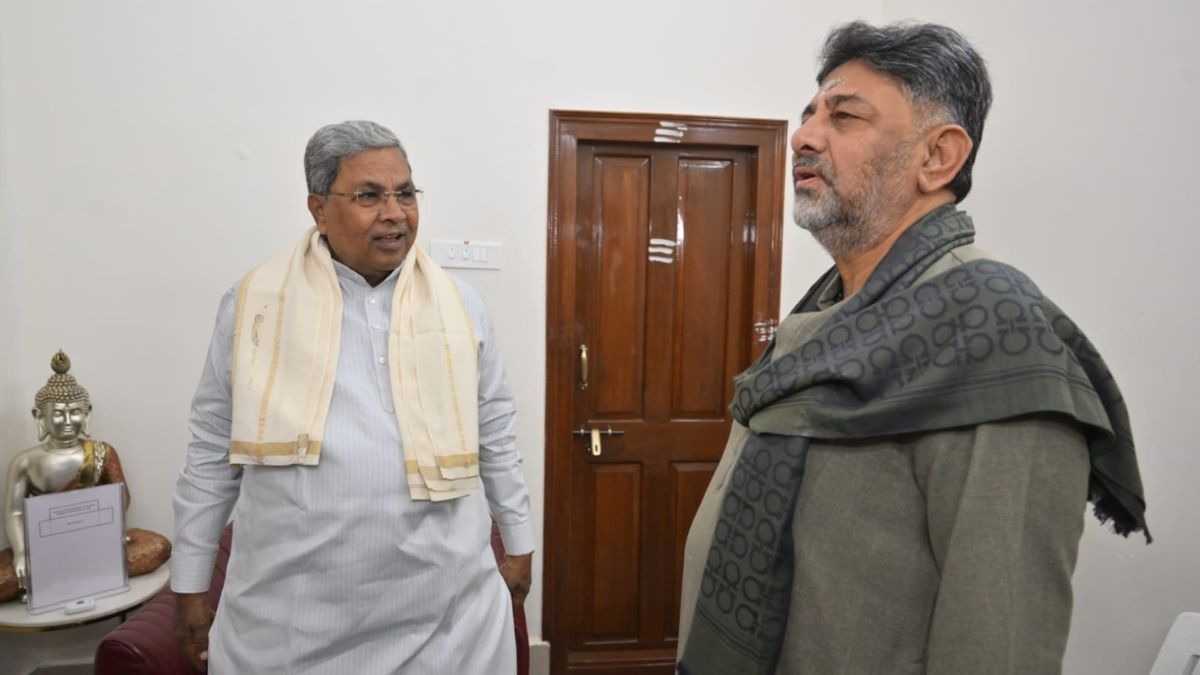 karnataka congress politics dk shivakumar meets cm siddaramaiah